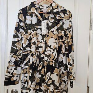 Chico's Flower Print Blouse Brand new